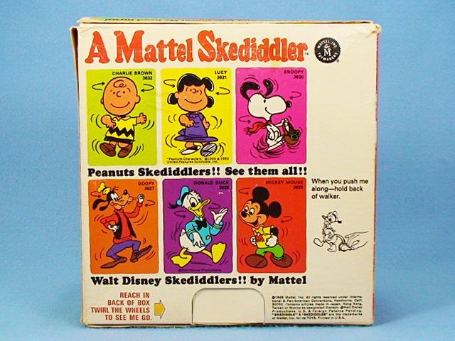 ビンテージ Mattel '69 ディズニー Skediddler ドナルドダック 新品箱