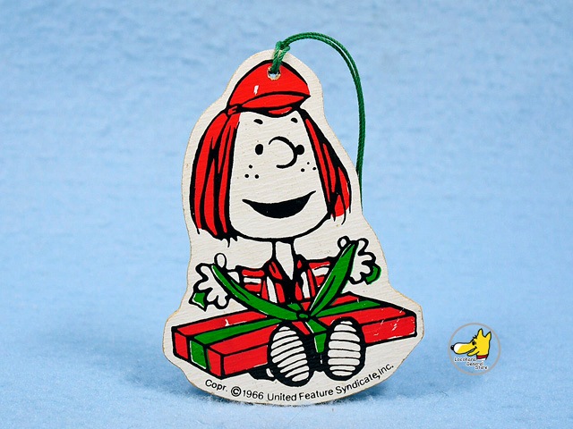 ビンテージ Determined 70s スヌーピー 木製オーナメント ペパーミントパティ ビンテージ ピーナッツ オーナメント Locohana General Store
