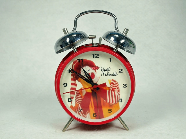 ビンテージ Mcdonald's マクドナルド Ronald Twin Bell Alarm