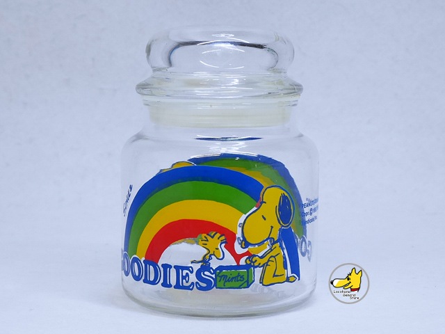 ビンテージスヌーピーキャニスタースヌーピー リボン キャニスター