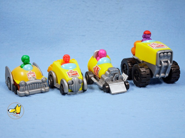 ビンテージ Wendy's '97 ミールトイ プルバックカー 4個セット