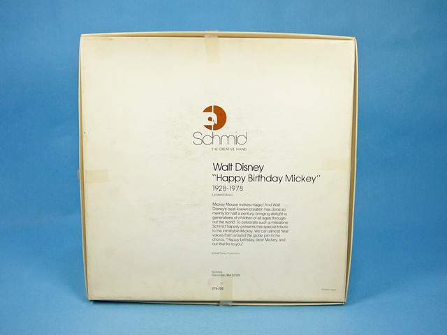 ӥơSchmid'78ǥˡߥå  Happy Birthday Mickey  1978Plate ɳݤȢ