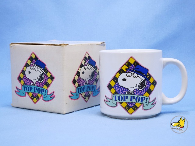 ビンテージ Willitts '80s スヌーピー セラミックマグ TOP POP ! 箱入