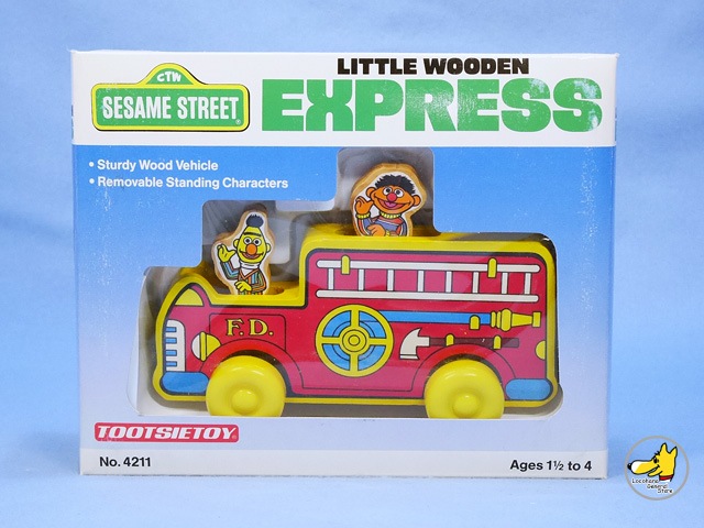 �ӥ�ơ����� TOOTSIE TOYS��'90s ��Sesame street��Little Wooden Express��Ȣ��