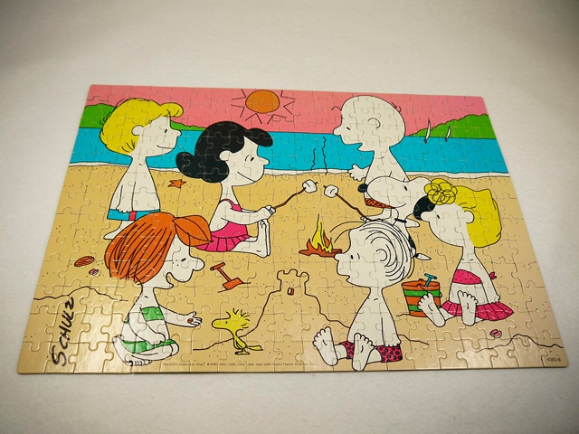 ビンテージ MB 60' スヌーピー 250ピース パズル ビーチ 箱入