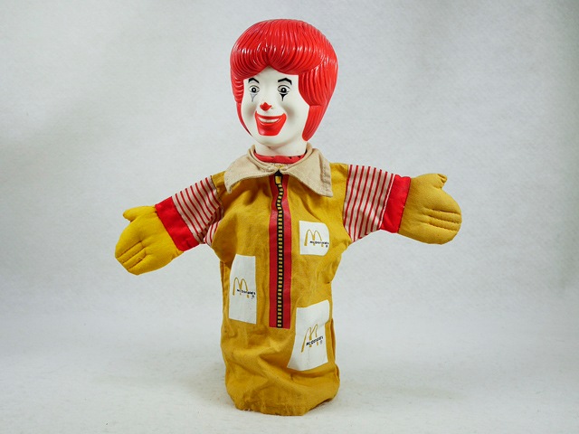 ビンテージ Mcdonald's '93 Ronald Hand Puppet マクドナルド ロナルド