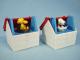 ビンテージ　Aviva  '79   スヌーピ POP-UP TOY  4個セット|トイ|ビンテージ　ピーナッツ
