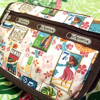 LeSportsac ハワイ限定　レイ・アロハ柄　TRAVEL COSMETIC　LS-032J|ハワイ限定　レスポートサック　レイ・アロハ/Lesportsac Lei aloha|ハワイ限定　Le