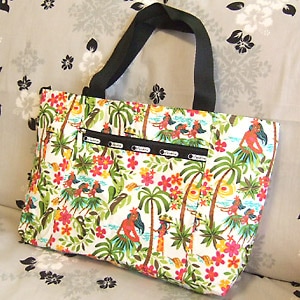LeSportsac �ϥ磻���ꡡ�ե�����REVERSIVLE TOTE LS-006G