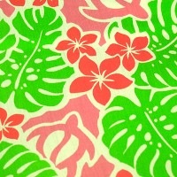 【ハワイ直輸入】ハワイアンファブリック　綿35%ポリ65% HFC-001|ポリエステル65% 綿35%|ハワイアン　布