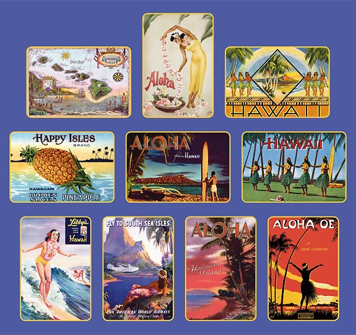 ハワイアンポストカード(10枚入り) Hawaiian Collection/Locottsu