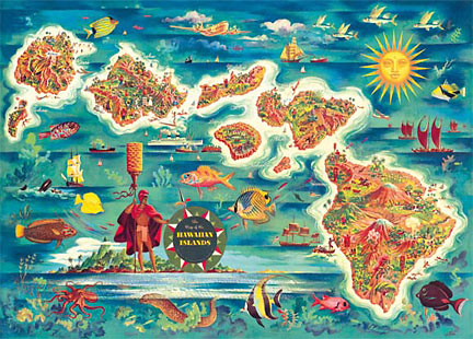 ϥ磻󥢥ƥޥͥåȡMap of the Hawaiian Islands