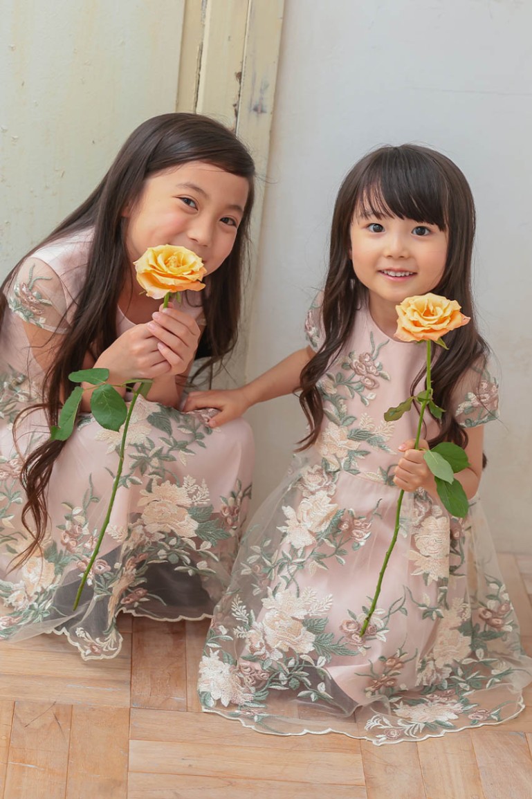 Chi Chi Girls フラワーサテンドレス 3-5歳 CG78174CGD