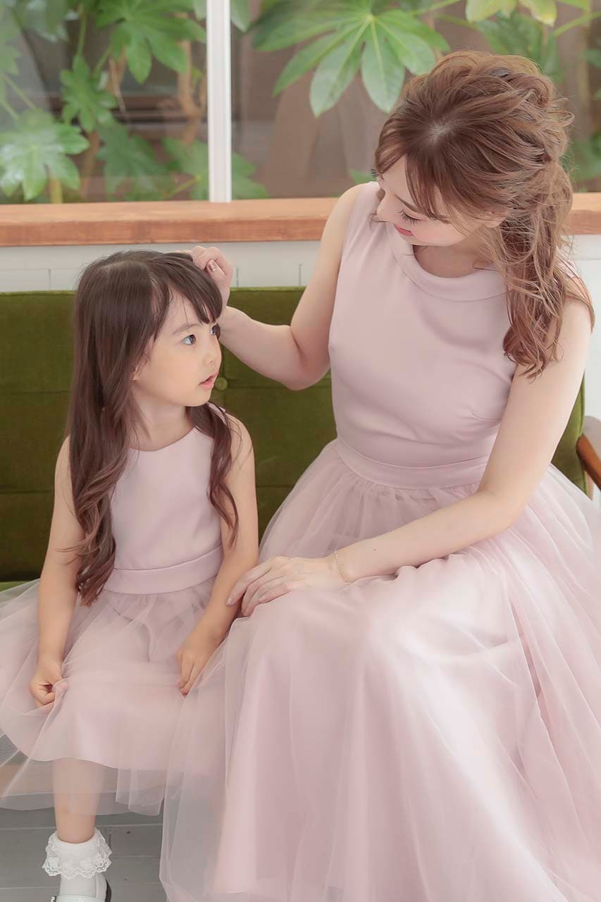 Chi Chi Girls バックレースチュールドレス 3-7歳 CG000065PR