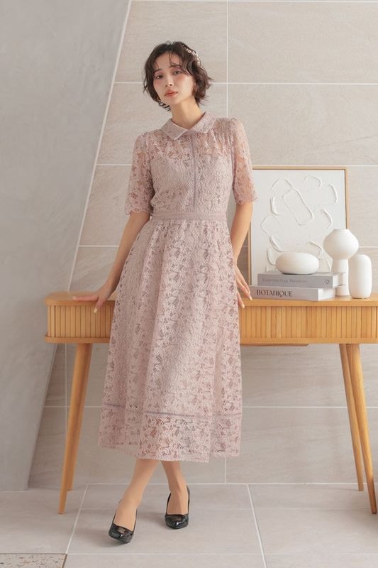 ベージュ系|パーティードレス・結婚式ワンピースの通販CLASSY AND FABULOUS