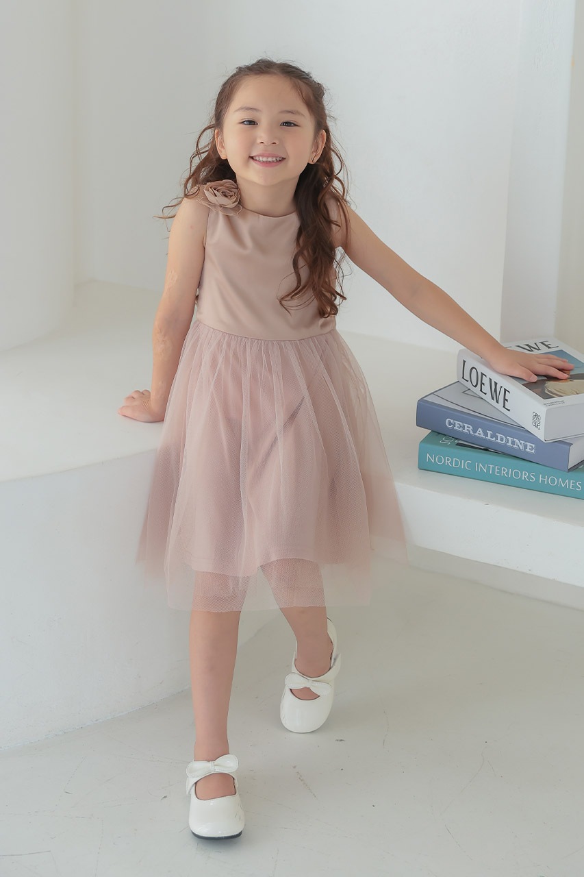 *Chloe* コットンサテン レースアップ ピナ フォア ドレス Chi Chi Girls フラワーサテンドレス 3-5歳 CG78174CGD