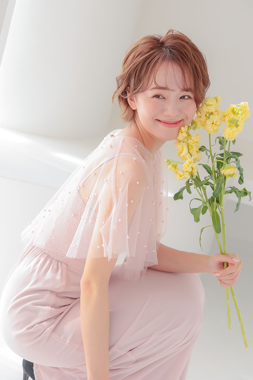 レイヤードパールロングドレス LM17840PK ｜パーティードレス・結婚式