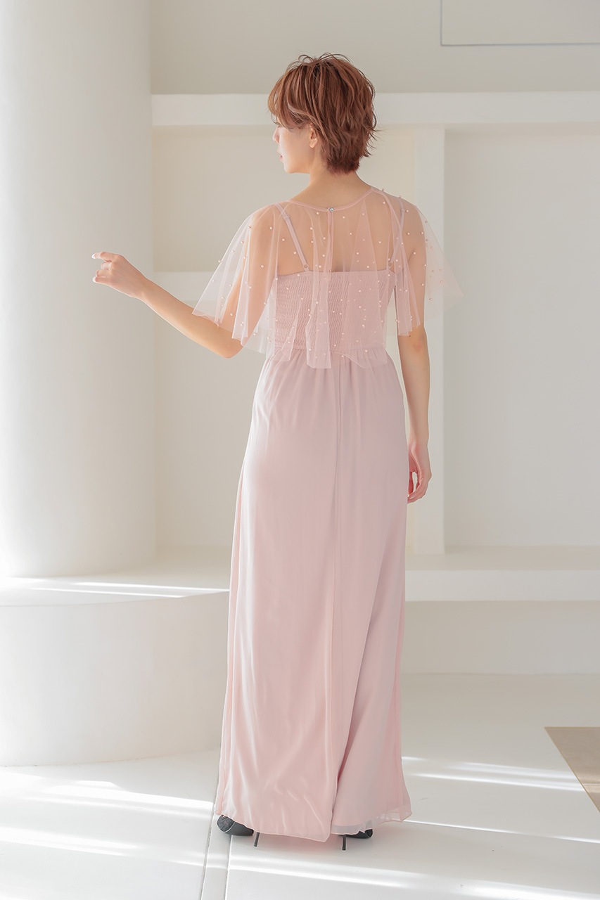 新品未使用 Little Mistress パールボレロ付きロングドレス S Leja ドレス 「LEJA」パールパイピングボレロ付き2wayマーメイドフレア