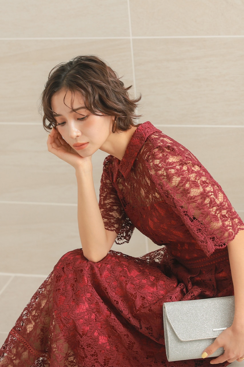 RED VALENTINOハートモチーフ 襟付き ドレス ワンピース 手元に在庫あり♡RED Valentino ハート ドレス (RED VALENTINO