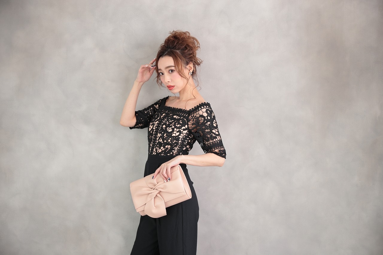 Little Mistress パンツスタイル オフショル スリーブ ジャンプスーツ Black Lmbk パーティードレス ワンピースの通販classy And Fabulous Little Mistress パンツスタイル オフショル スリーブ ジャンプスーツ Black Lmbk パーティードレス ワンピースの通販classy And Fabulous