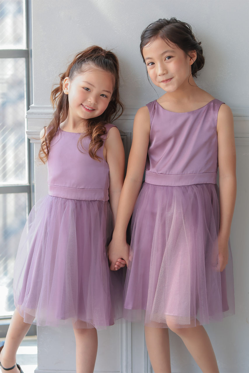 Chi Chi Girls バックレースチュールドレス 3-7歳 CG000065PR