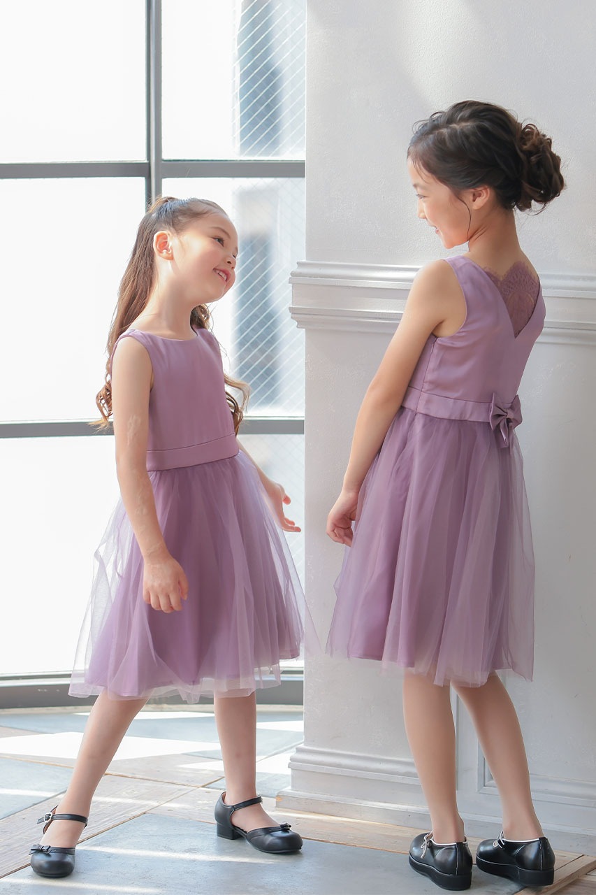 Chi Chi Girls バックレースチュールドレス 3-7歳 CG000065PR