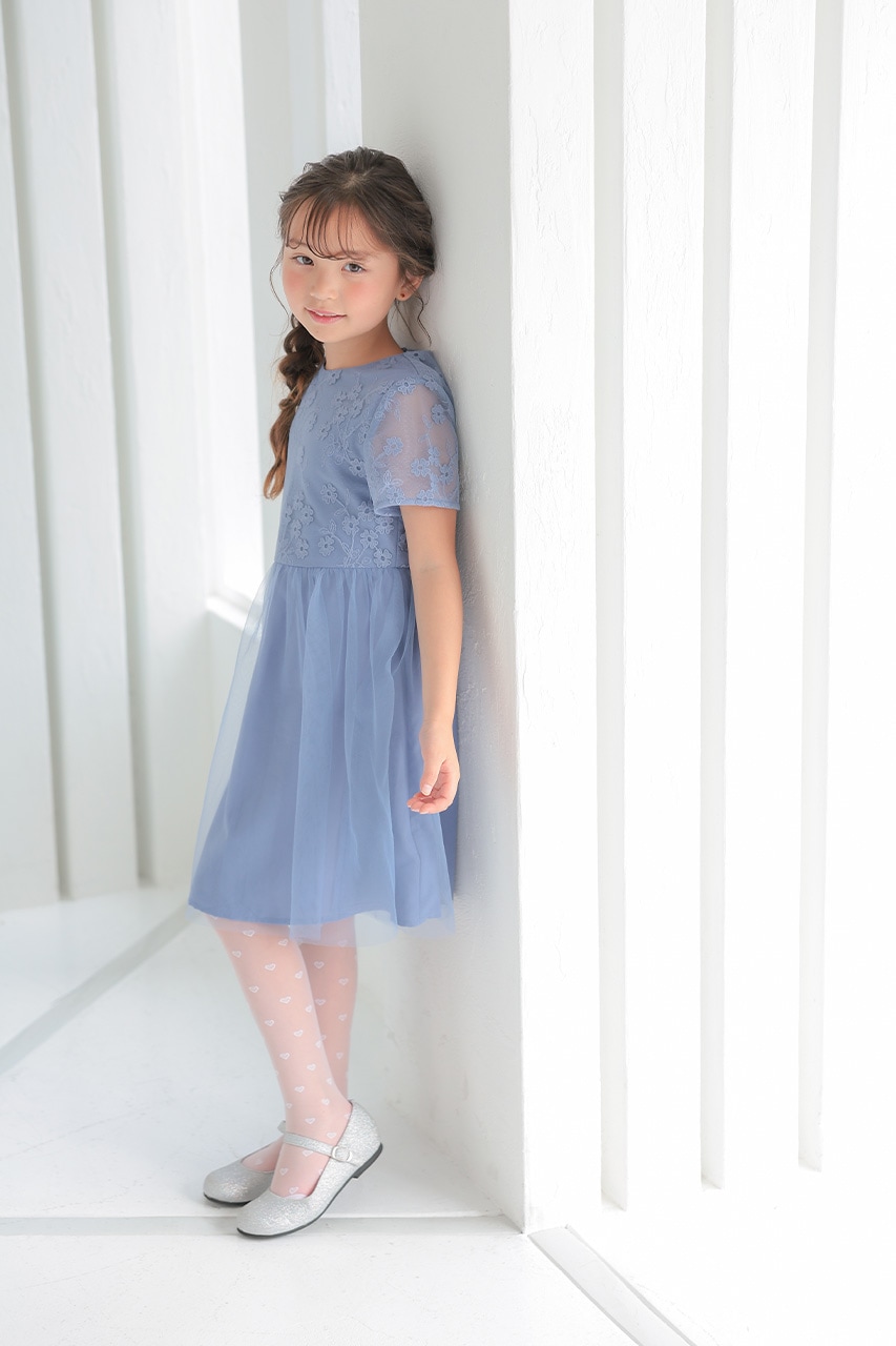 【フェミニン】HOBBS LONDON / pricilla シンプル ミディドレス Chi Chi Girls エンブロイダリーソフトチュールドレス 3-9歳