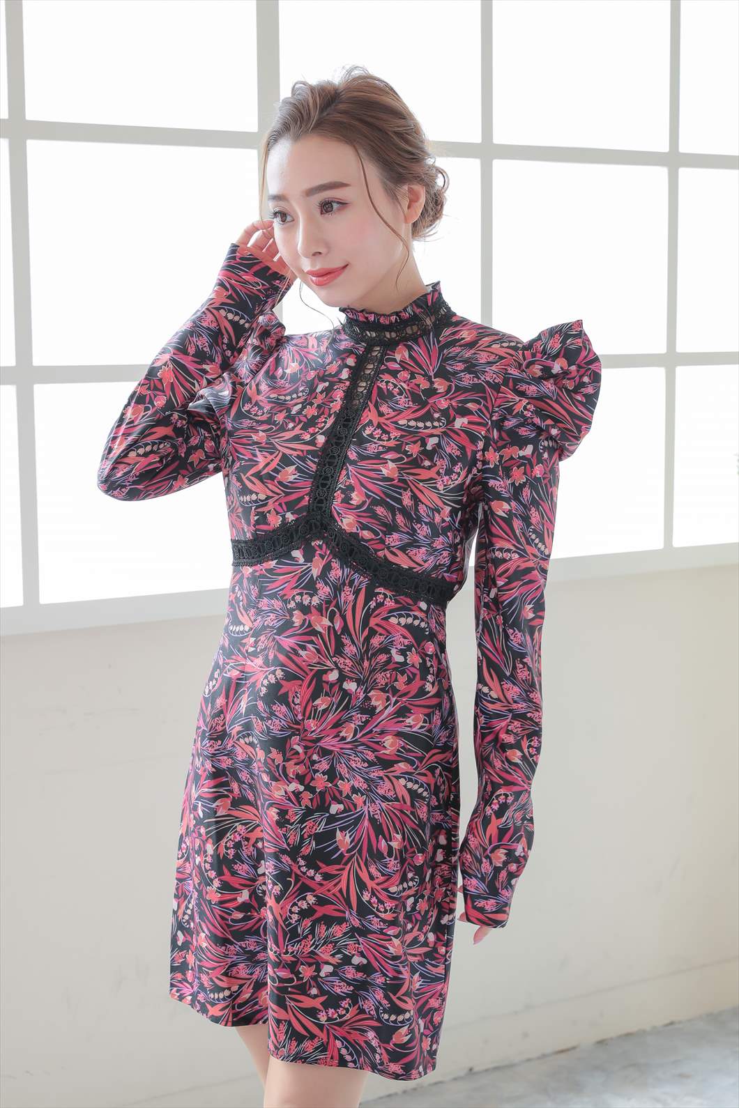 ペイズリーパフスリーブワンピース Lmmu パーティードレス ワンピースの通販classy And Fabulous