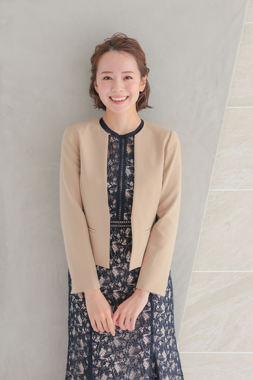 バレンシアガ ノーカラー ジャケット ワンピース セットアップ