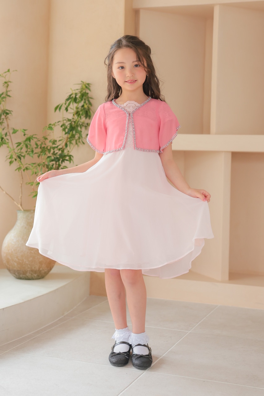 ポロ子様専用 DRESCCO ドレス130 ボレロセット 子供ドレスベビードレス