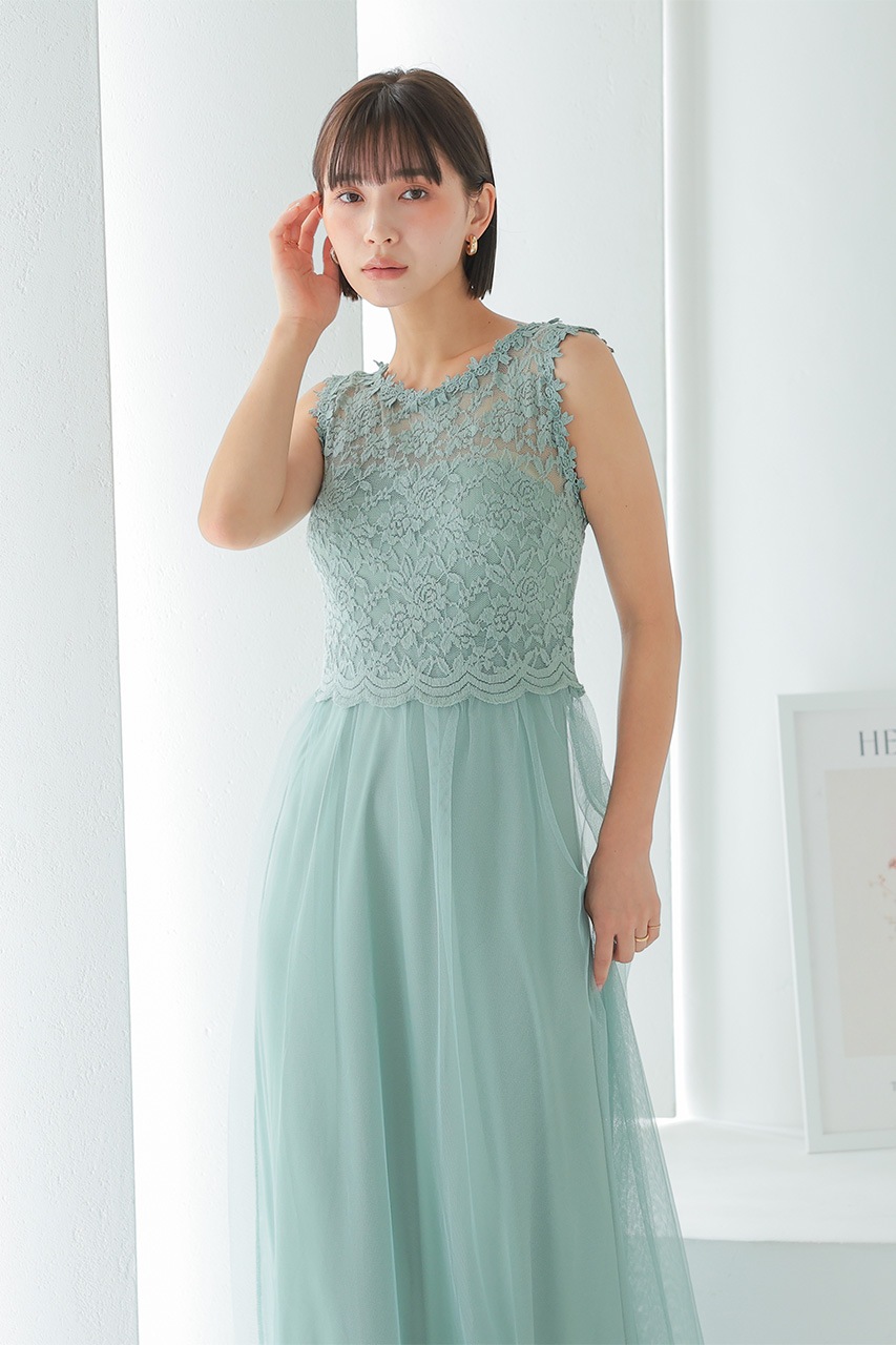 ストレッチレースロングドレス V14052673MT |パーティードレス ストレッチレースロングドレス V14052673MT |パーティードレス