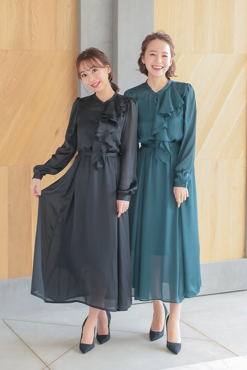 極美品✨グレースクラス ロングワンピース リボン カットワーク フレア 近年 000000001086_3cOd5yU.jpg