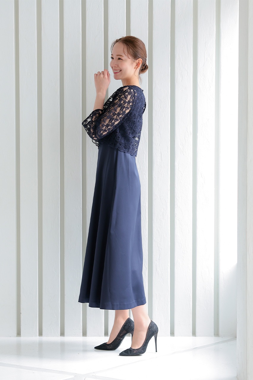 ボレロセット2WAY Aラインドレス CF027NY ｜パーティードレス・結婚式