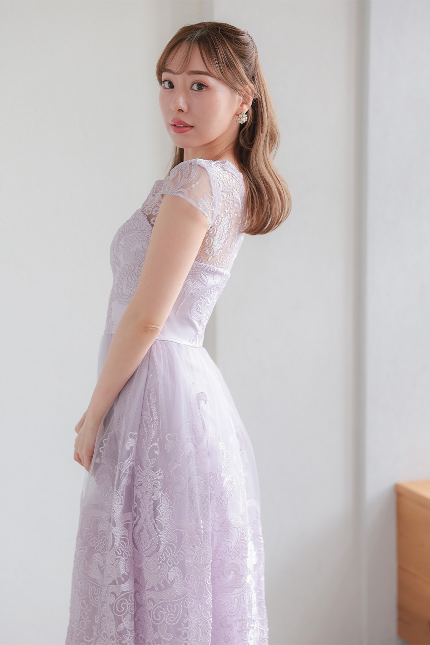 ストラップレス フレアパーティードレス パーティードレス ロングドレス ウェディング 演奏会 結婚式