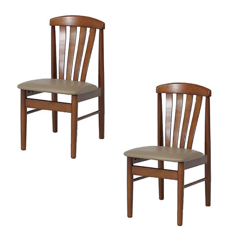 ダイニングチェア 2脚セット 食卓椅子 リビングチェア 木製チェア 6267