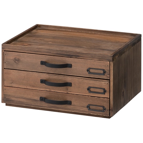 チェスト 3段 木製 キャビネット 引出し CCR-105