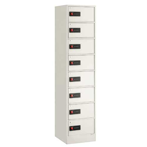 貴重品ロッカー ダイヤル 8人用 エーコー LK-408W