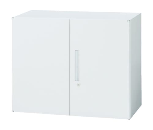 スチールキャビネット 両開き書庫 鍵付き 幅900×奥行450×高さ720mm TF-B-07-9045-OW 東洋事務器工業