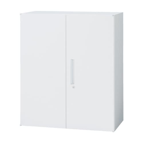 スチールキャビネット 両開き書庫 鍵付き 幅800×奥行450×高さ1050mm TF-B-11-8045-OW 東洋事務器工業