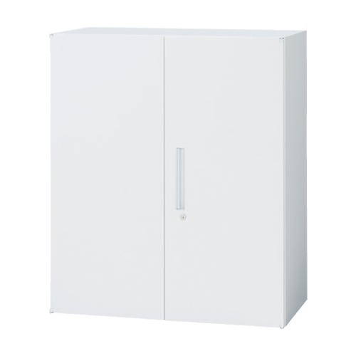 スチールキャビネット 両開き書庫 鍵付き 幅800×奥行450×高さ1050mm TF-B-11-8045-OW 東洋事務器工業