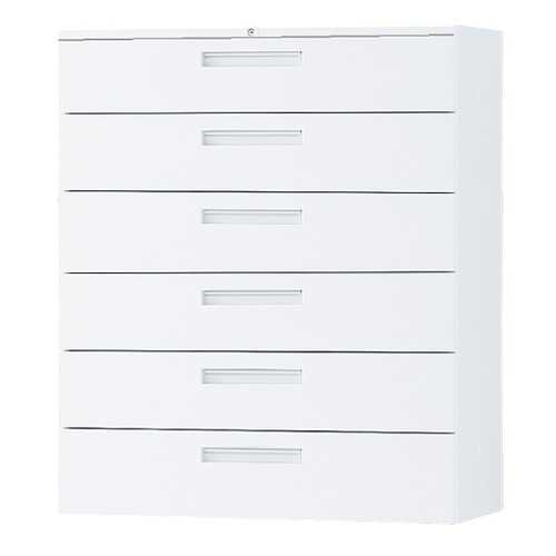 スチールキャビネット ラテラル 鍵付き 幅900×奥行400×高さ1050mm TF-L6-11-9040-OW 東洋事務器工業