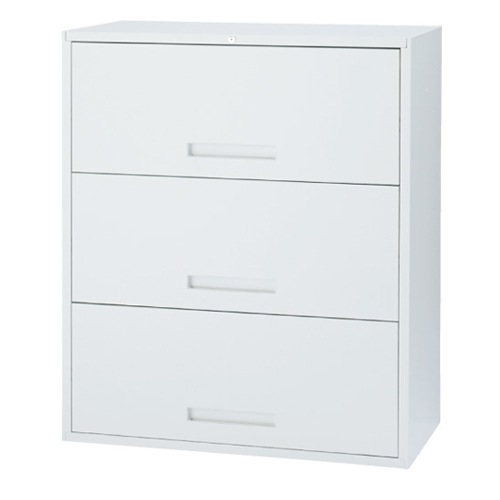 スチールキャビネット ラテラル 鍵付き 幅900×奥行400×高さ1050mm TF-OD3-11-9040-OW 東洋事務器工業