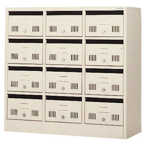 郵便受け　ポスト　集合住宅用　スチール製 メールボックス5段 10戸用 000000004459_fOPP7fv.jpg