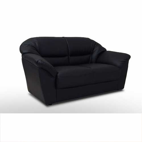 ソファ 2人掛け 合成皮革 ラルク 二人用ソファ 革張りソファ ブラック