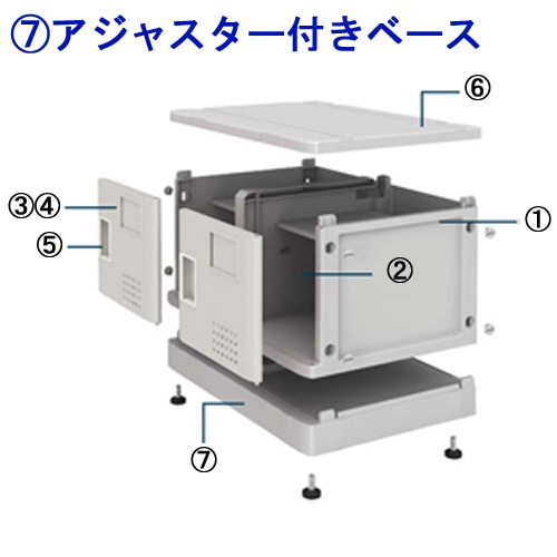 ロッカーパーツ アジャスター付きベース 樹脂製ロッカー HTJLシリーズ オプション TJL-P-B オフィス家具 通販