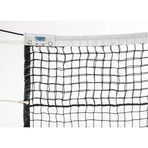 テニスネット 硬式用 上段ダブル ポリエチレン 440T/60本 無結節 黒 イザナスワイヤー S-2346