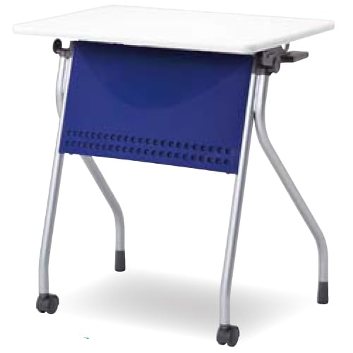 フォールディングテーブル 折りたたみテーブル 棚付き 幅650×奥行450