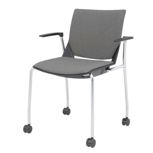 スタッキングチェア ミーティングチェア キャスター オカムラ 81J1BA-F
