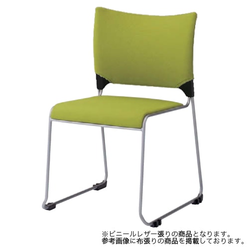 スタッキングチェア オカムラ レーテ メッキ脚 レザー 81R2GZ-PB