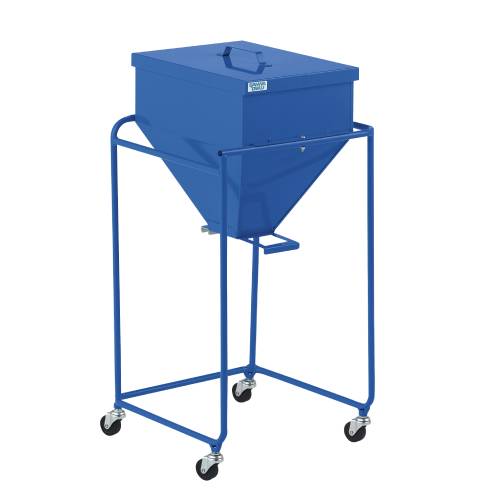 ラインパウダーボックス ライン引き 粉入れ 石灰ボックス 石灰収納ボックス 石灰保管庫 体育用品 スポーツ用品 頑丈 キャスター付き 教育施設 S-4124 通販